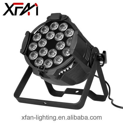 led 18*18W 6-in-1 RGBWAUV no waterproof par64 can led stage light